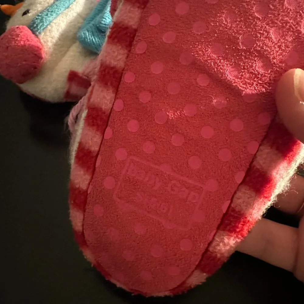 Baby Gap Snowman Baby Slippers Sz S (5-6)